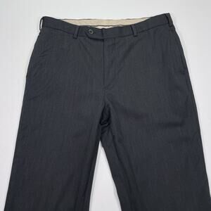 Brooks Brothers‎ Mens 1818 36x32 (35x29) Madison Pant 100% Wool Gray Dress Pants